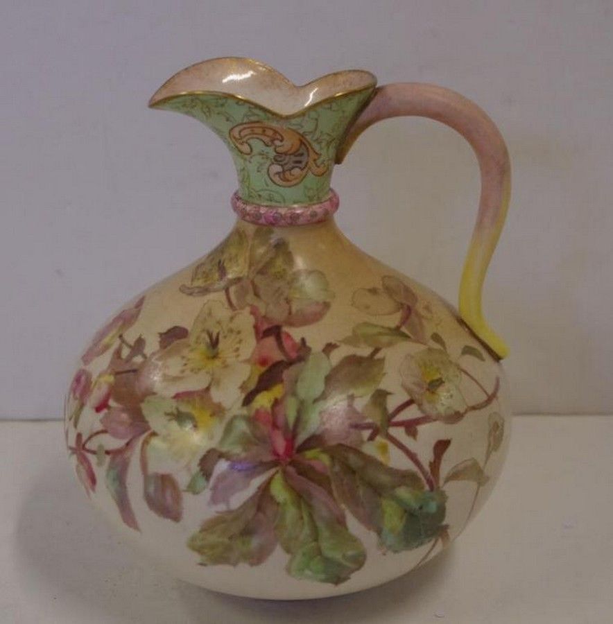 Doulton Burslem HandDecorated Ewer, 15cm High Royal Doulton Ceramics