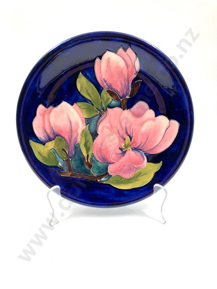 Initialled Moorcroft Plate 26cm Diameter Moorcroft Ceramics