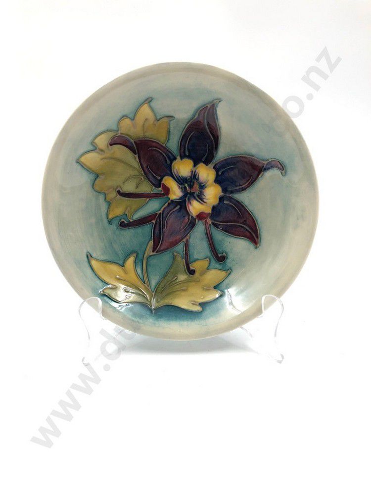 Signed Moorcroft Plate, 18.5 cm Diameter Moorcroft Ceramics