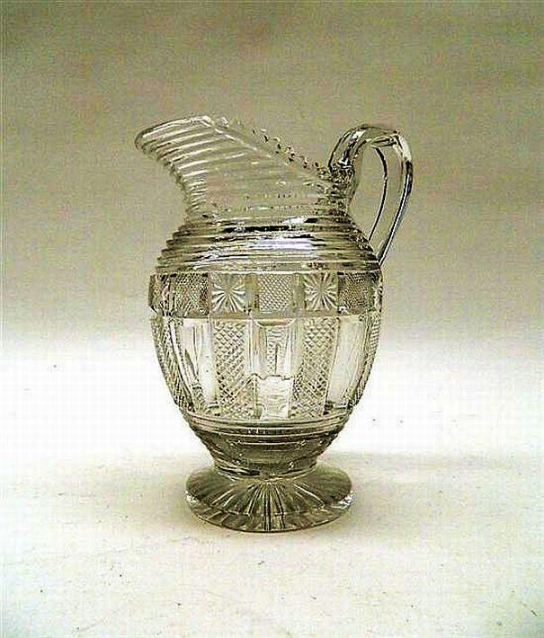 Irish Cut Crystal Jug 21.5cm High Zother Glass