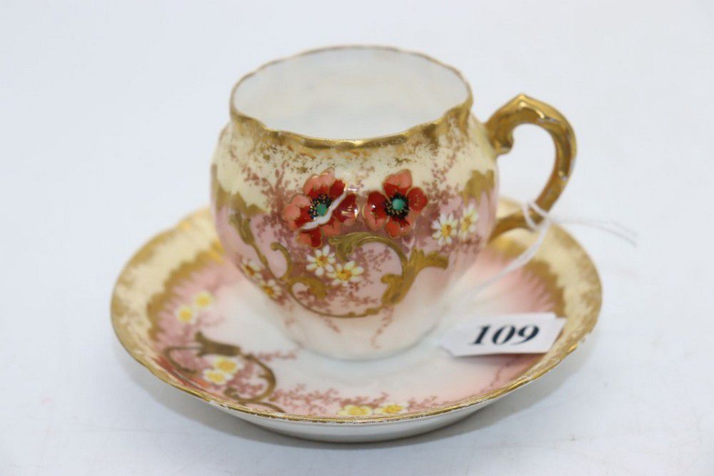 Floral Limoges Coffee Set Limoges Ceramics