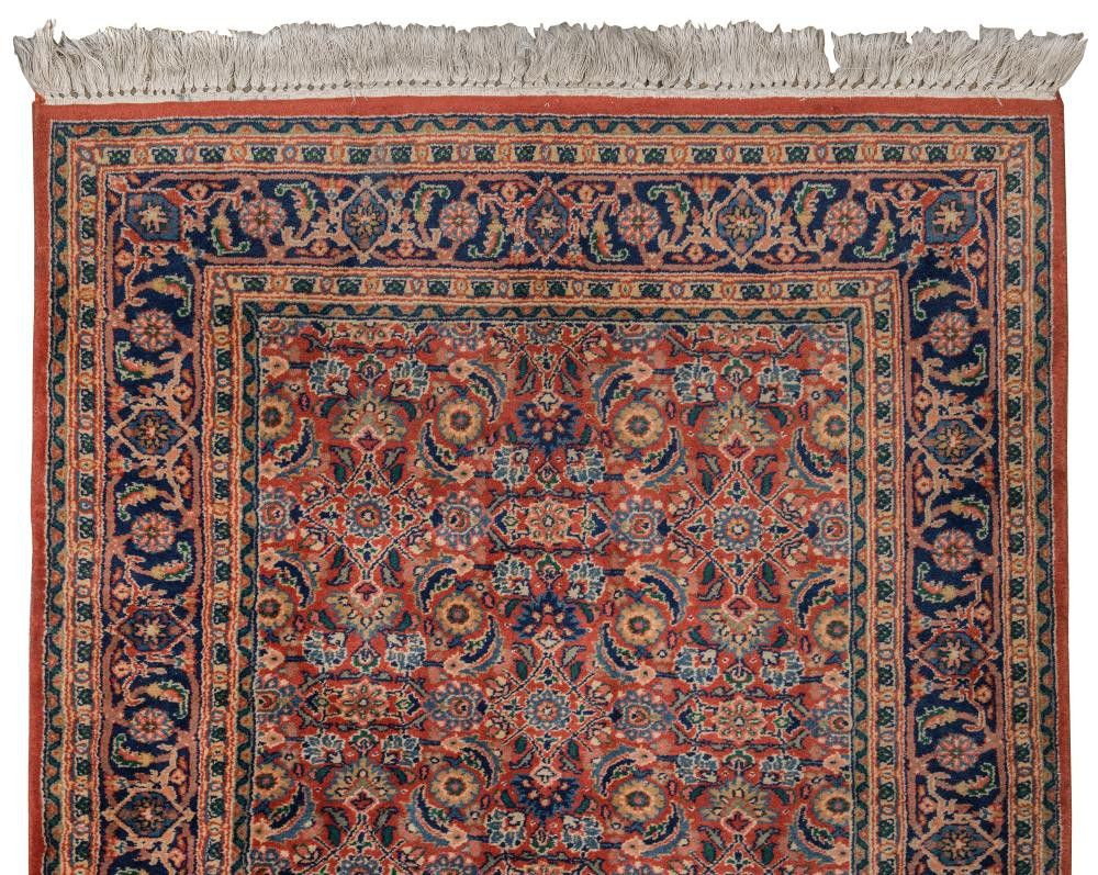 Terracotta Persian Wool Runner, 395 x 100 cm Rugs & Carpets