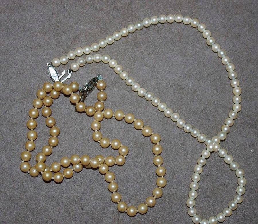Vintage Pearl and Silver Necklaces Necklace/Chain Jewellery