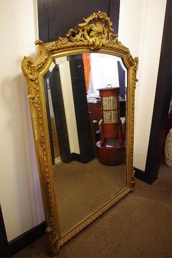 Antique Overmantle Mirror 166cm x 112cm Mirrors Overmantlel/Wall