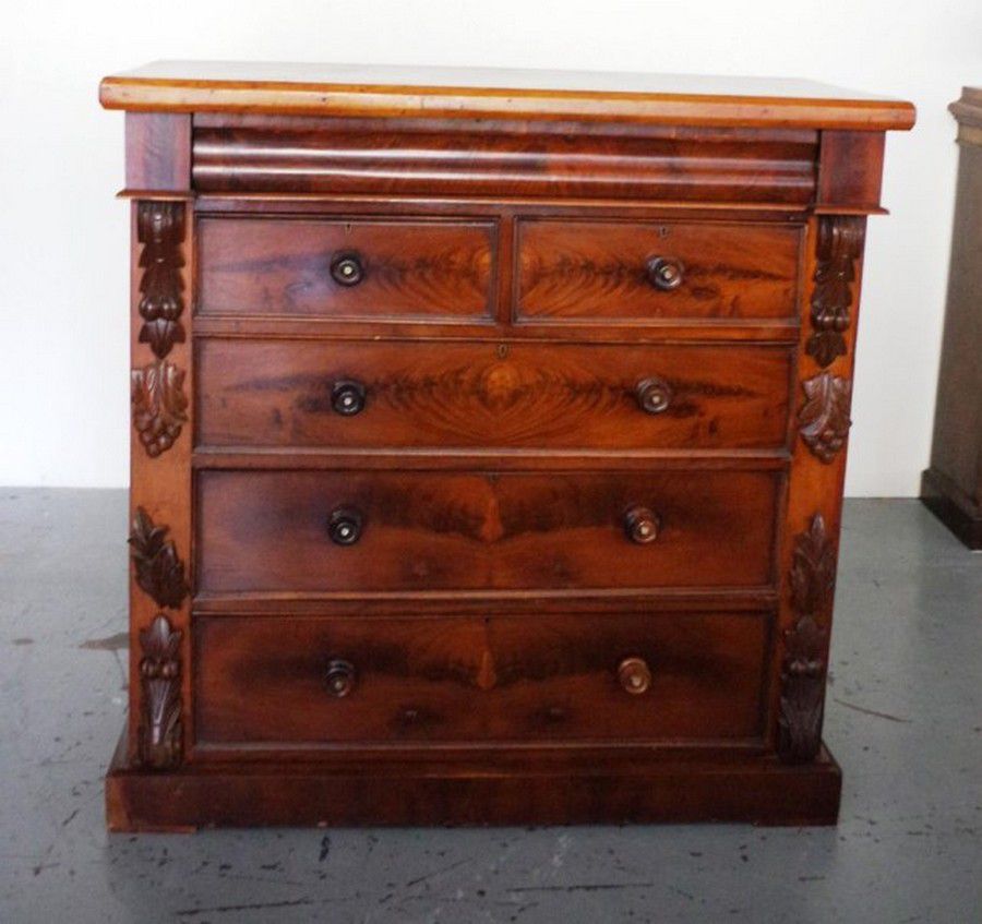 Victorian Mahogany Chest of Drawers 6 Drawers Chests of Drawers
