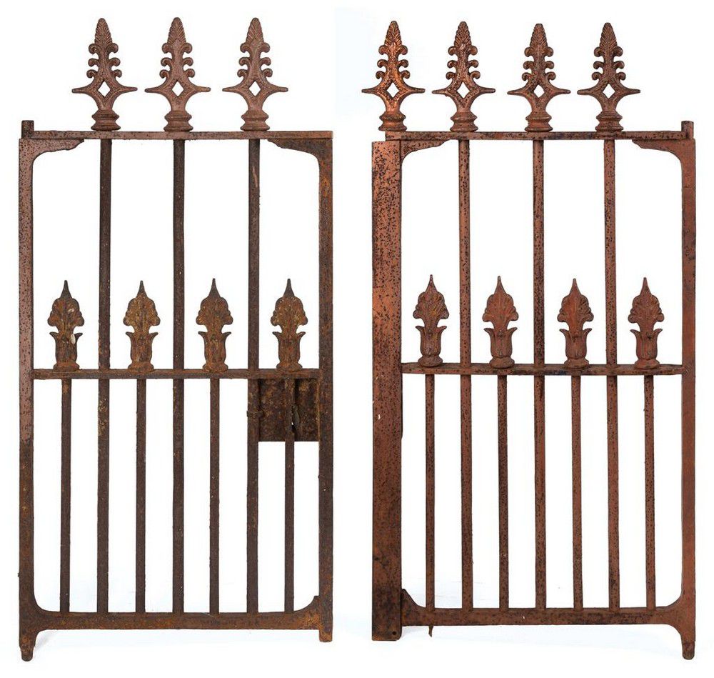Leaf Finial Cast Iron Gates 112 cm Length Structural Gates