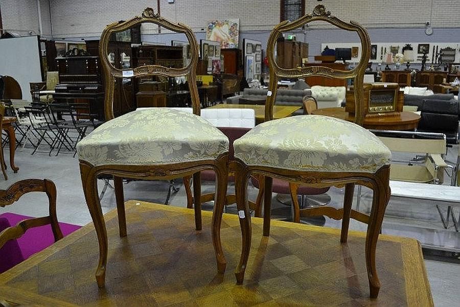 Antique French Chair Pair Seating Singles/Pairs/Threes of Chairs (all types) Furniture