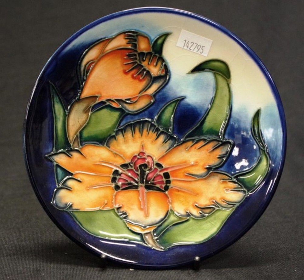 Emma Bossons' Spiraxia Moorcroft Plate Excellent Condition Moorcroft Ceramics
