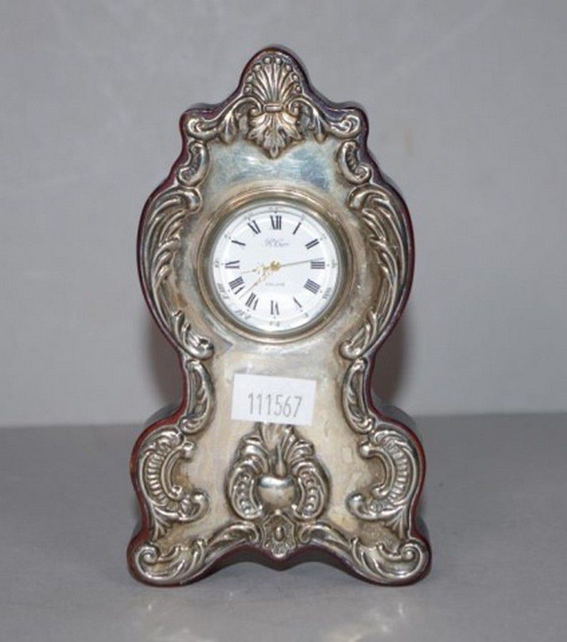 Sheffield Hallmarked Sterling Silver Bedroom Clock Clocks Zother