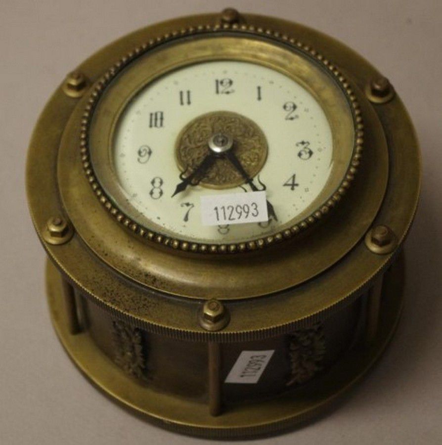 Vintage Drum Desk Clock Clocks Zother Horology (Clocks & watches)