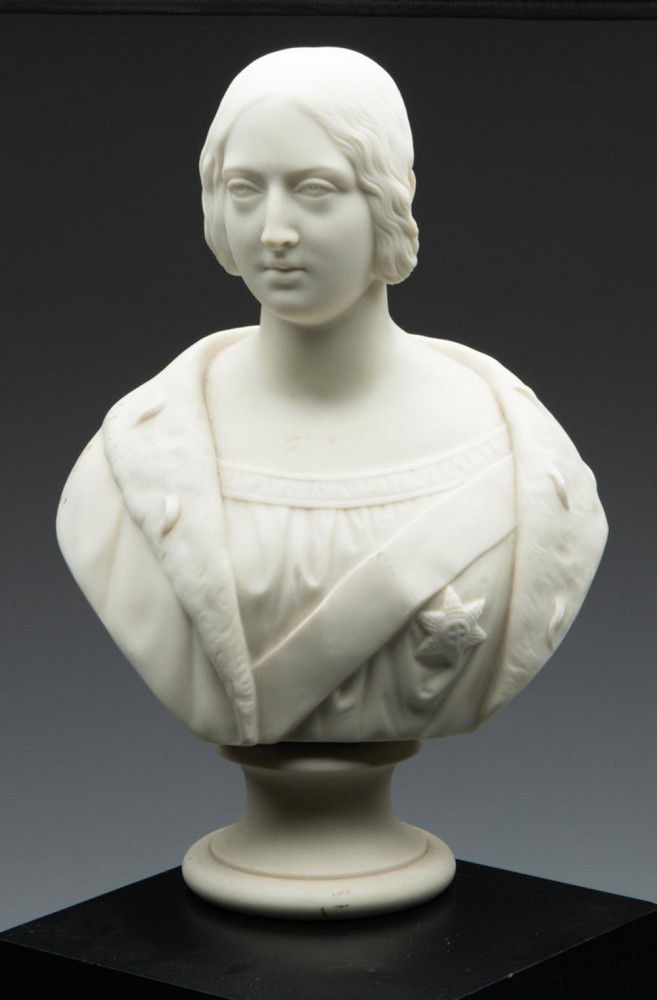 Copeland Parian Bust of Queen Victoria Busts/Heads Sculpture/Statuary
