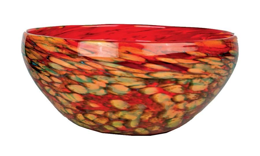 Garry Nash 'Red Chip' Reef Bowl Signed and Dated New Zealand Themes