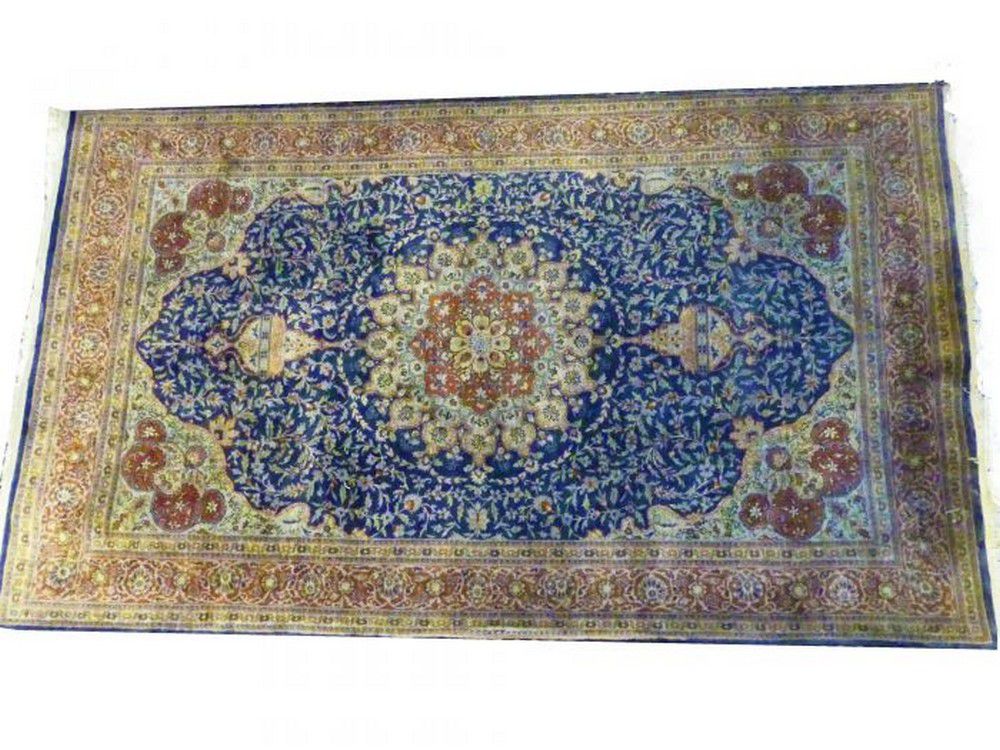 Midcentury Isfahan Persian Rug with Central Medallion Rugs & Carpets