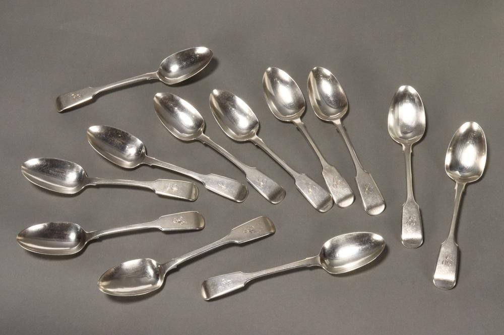 Victorian Sterling Silver Spoons Set Flatware/Cutlery and Accessories