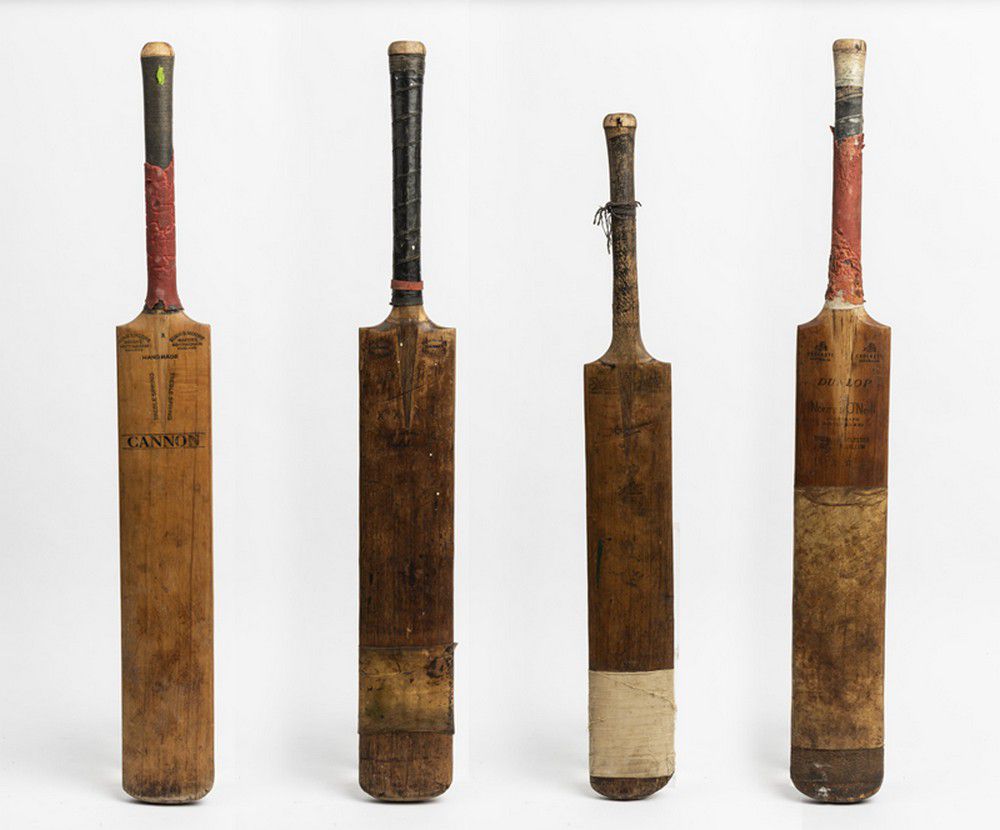 Ray Bright's Four Beloved Cricket Bats Sporting Cricket Memorabilia