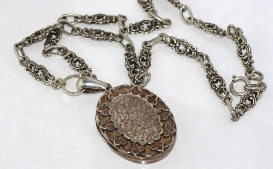 Vintage Silver Locket Chain 48g Necklace/Chain Jewellery