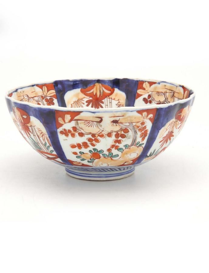 Japanese Imari Fruit Bowl, Taisho Period Ceramics Japanese Oriental