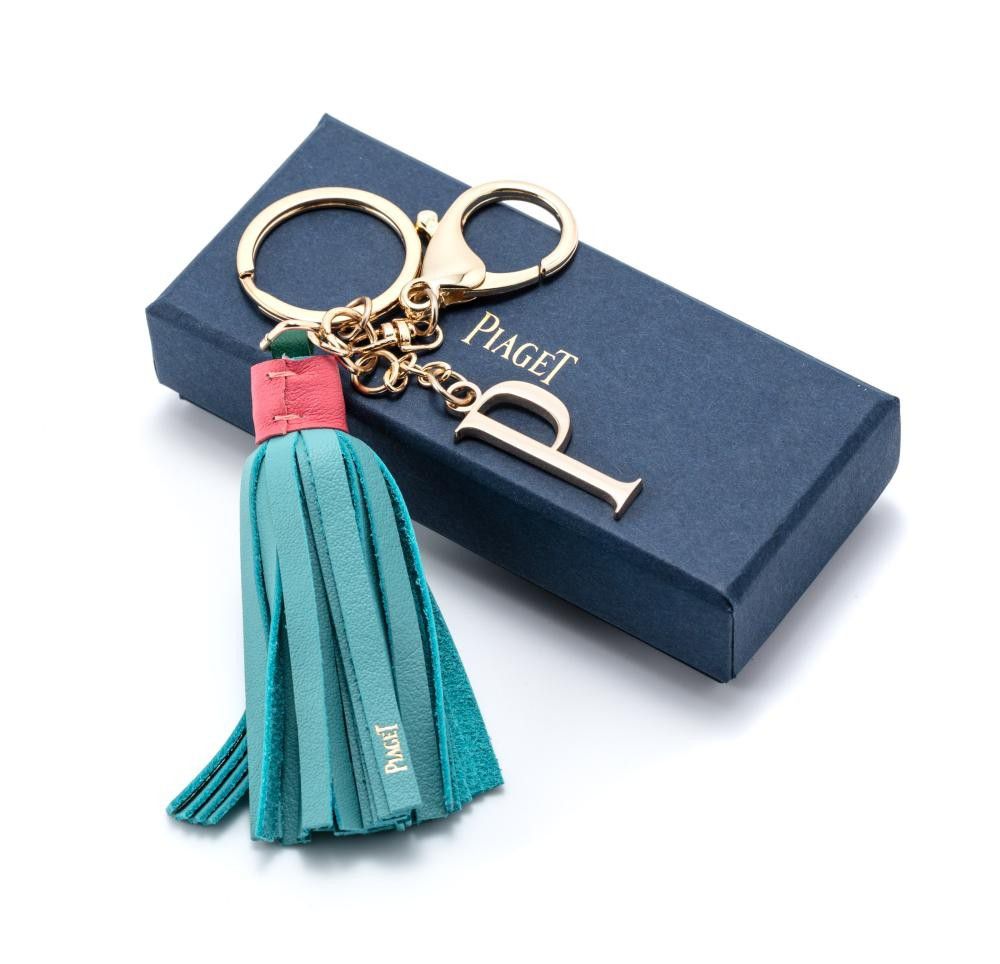 Piaget Blue Leather Tassel Key Ring with Box Zother Jewellery