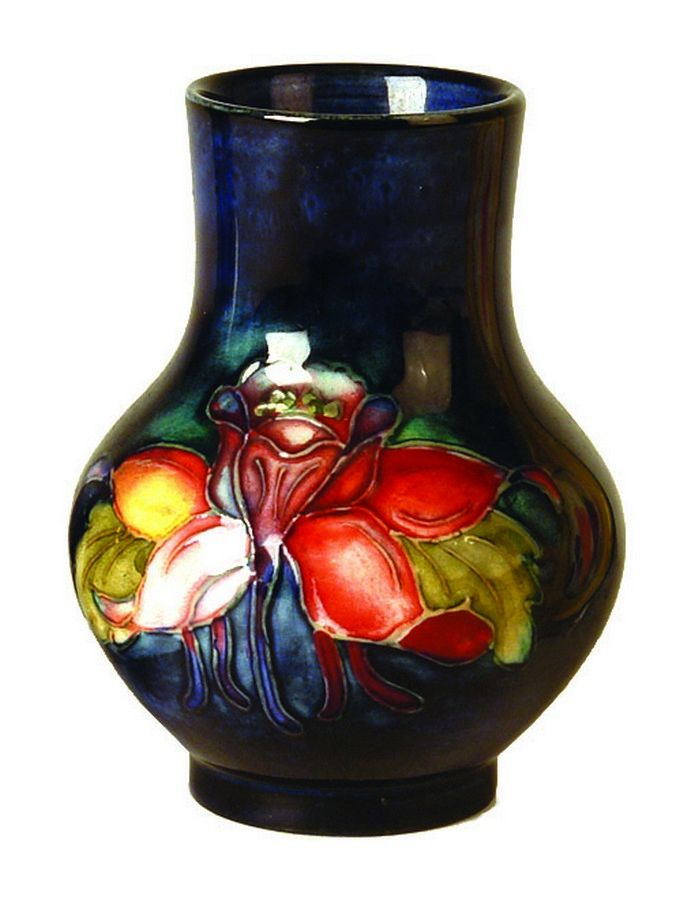 Moorcroft Spring Flowers Vase Small, 9.5cm Moorcroft Ceramics