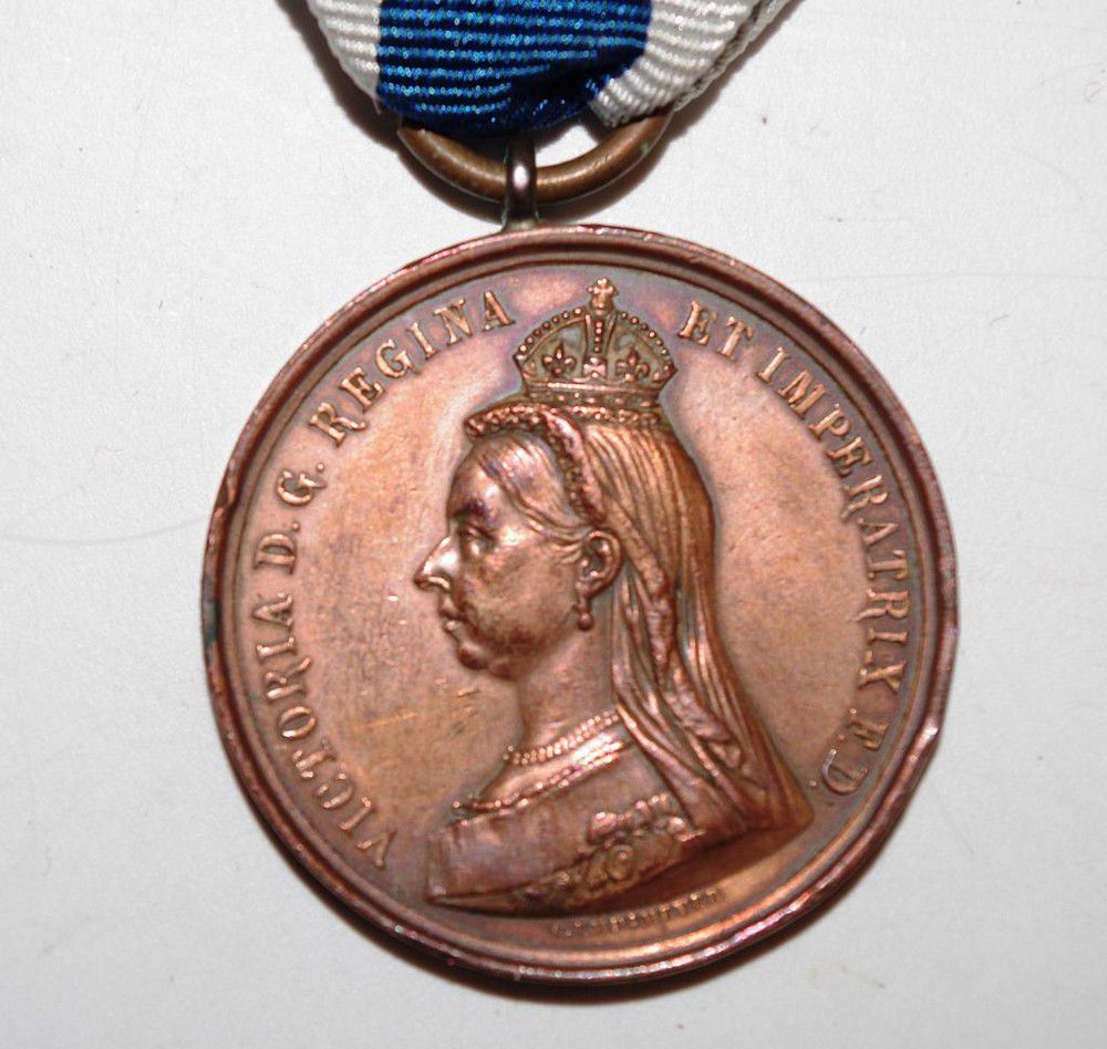 Bronze Queen Victoria Jubilee Medal 1887 Commemorative Royalty