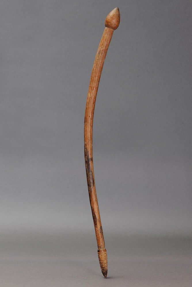 Engraved Throwing Club from Lake Tyers, Victoria Aboriginal