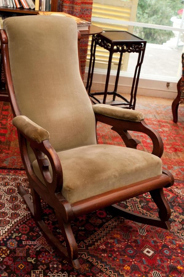 Victorian Green Velvet Rocking Chair Seating Singles/Pairs/Threes