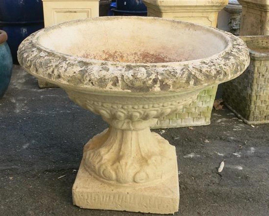 Sandstone Garden Urn 50cm Height, 60cm Diameter Decorative Urns