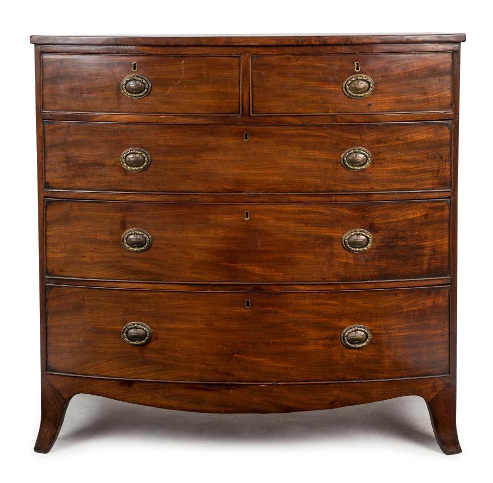 Mahogany Bow Front Chest of Drawers Chests of Drawers