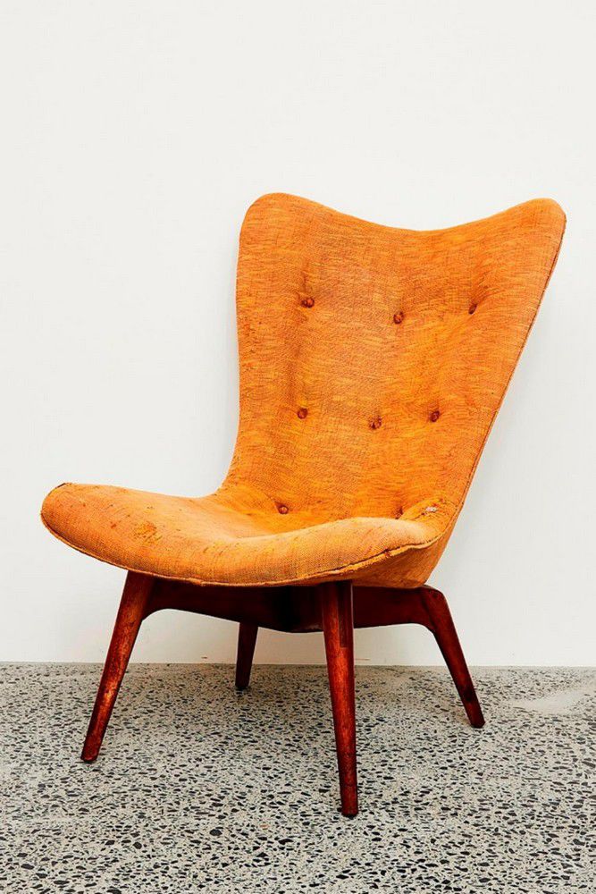 Featherston's R152 Mustard Yellow Chair Australian Furniture