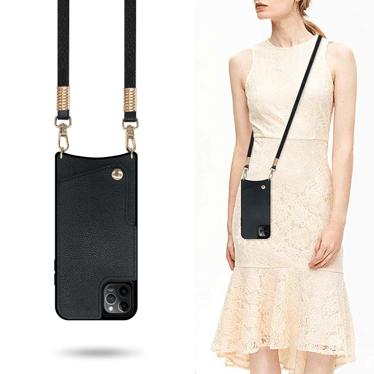 iPhone 12 Pro Max Case Casebus Classic Luxurious Crossbody Wallet