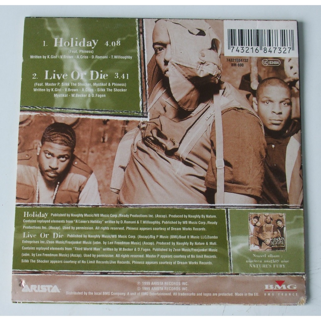 Holiday (feat. phiness) by Naughty By Nature, CDS with dom88 Ref