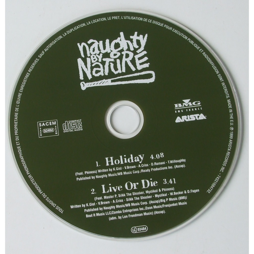 Holiday (feat. phiness) by Naughty By Nature, CDS with dom88 Ref