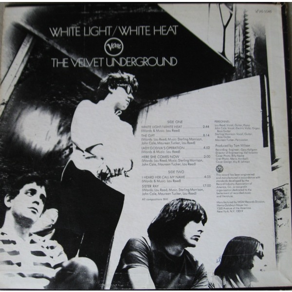 WHITE LIGHT / WHITE HEAT original us vinyl issue by THE VELVET