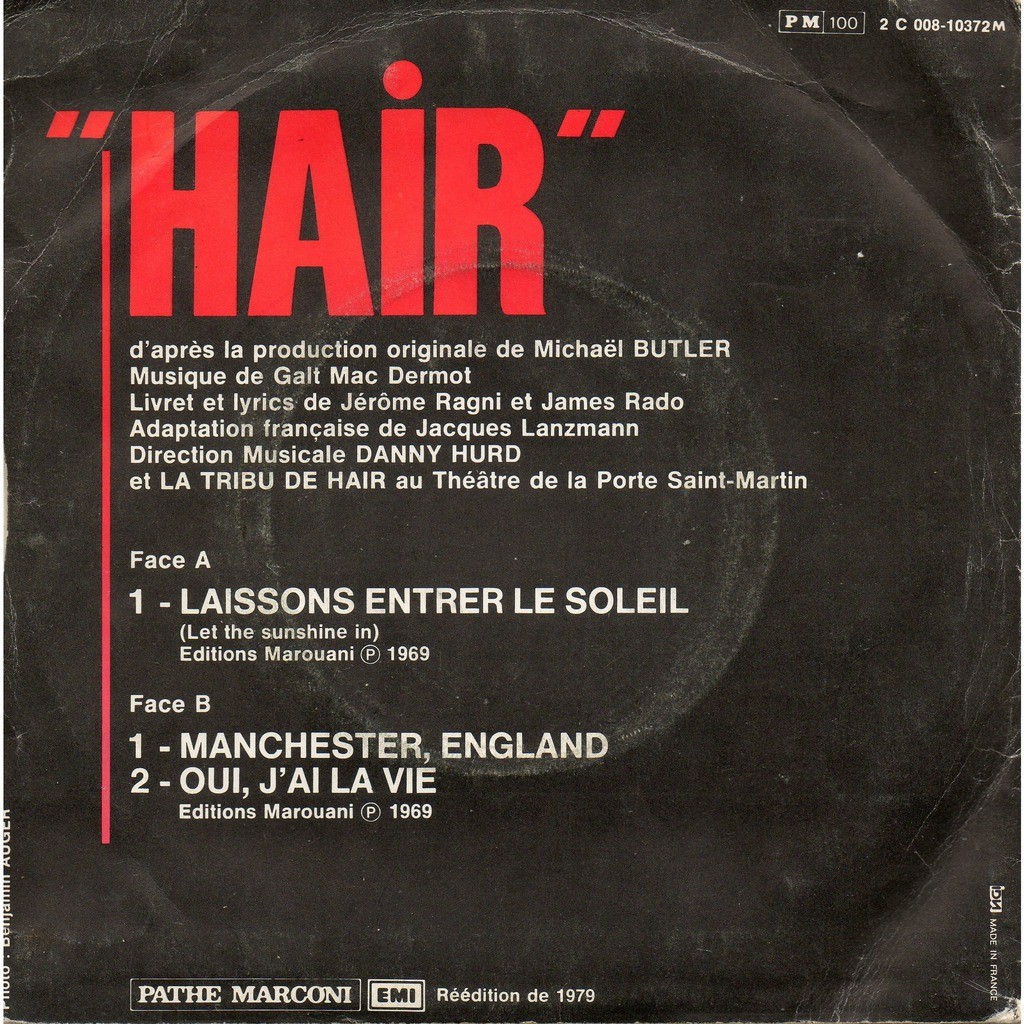 Julien Clerc Hair Laissons Entrer Le Soleil Manchester England Oui J