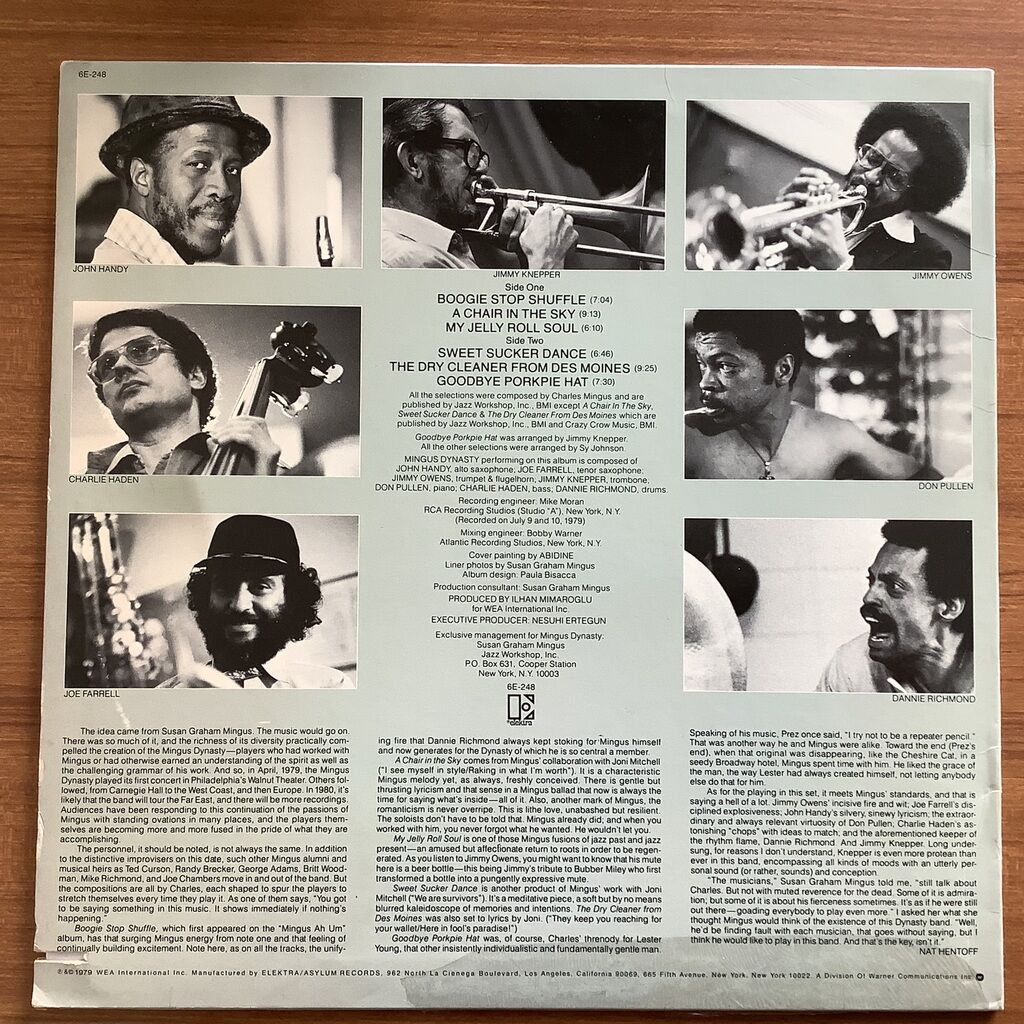 Mingus dynasty, joe farrell, charlie haden, john handy, jimmy knepper, jimmy owens, don pullen