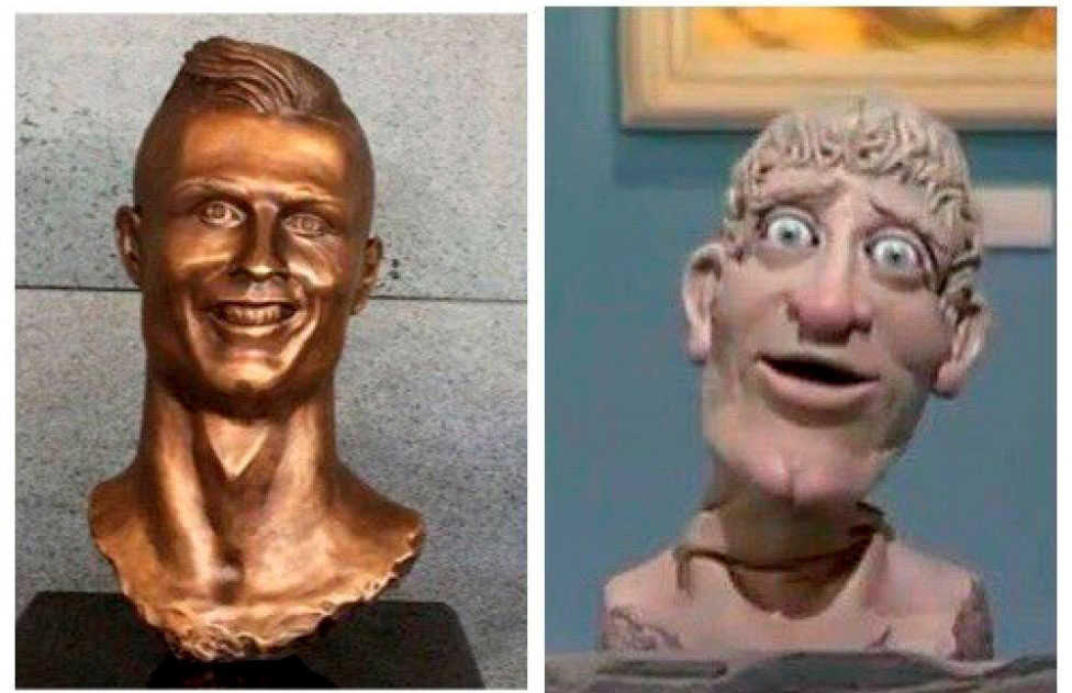 Ronaldo y su nuevo busto los mejores memes de redes sociales