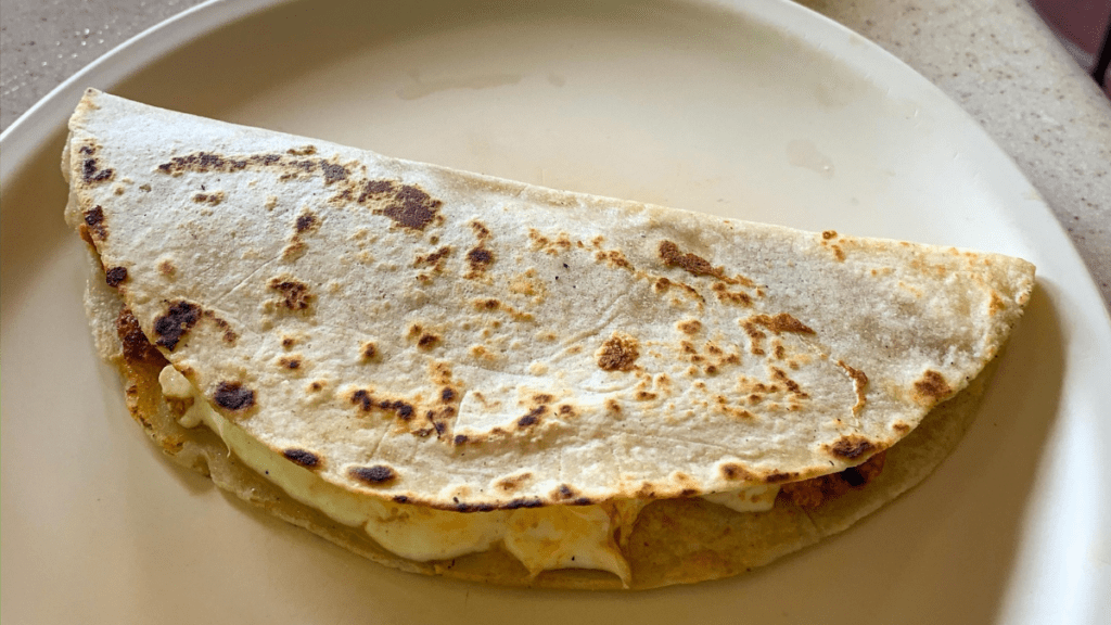 chilango Quesadilla sin queso vs. taco SÍ hay una diferencia