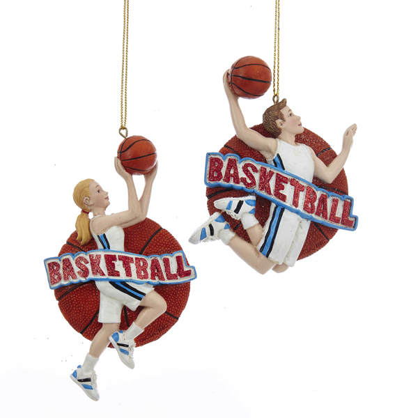Girl/Boy Basketball Player Ornament Item 106597 The Christmas Mouse