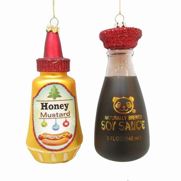 Honey Mustard/Soy Sauce Ornament Item 106927 The Christmas Mouse