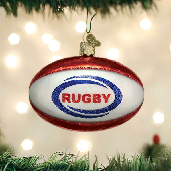 Rugby Ball Ornament Item 426166 The Christmas Mouse