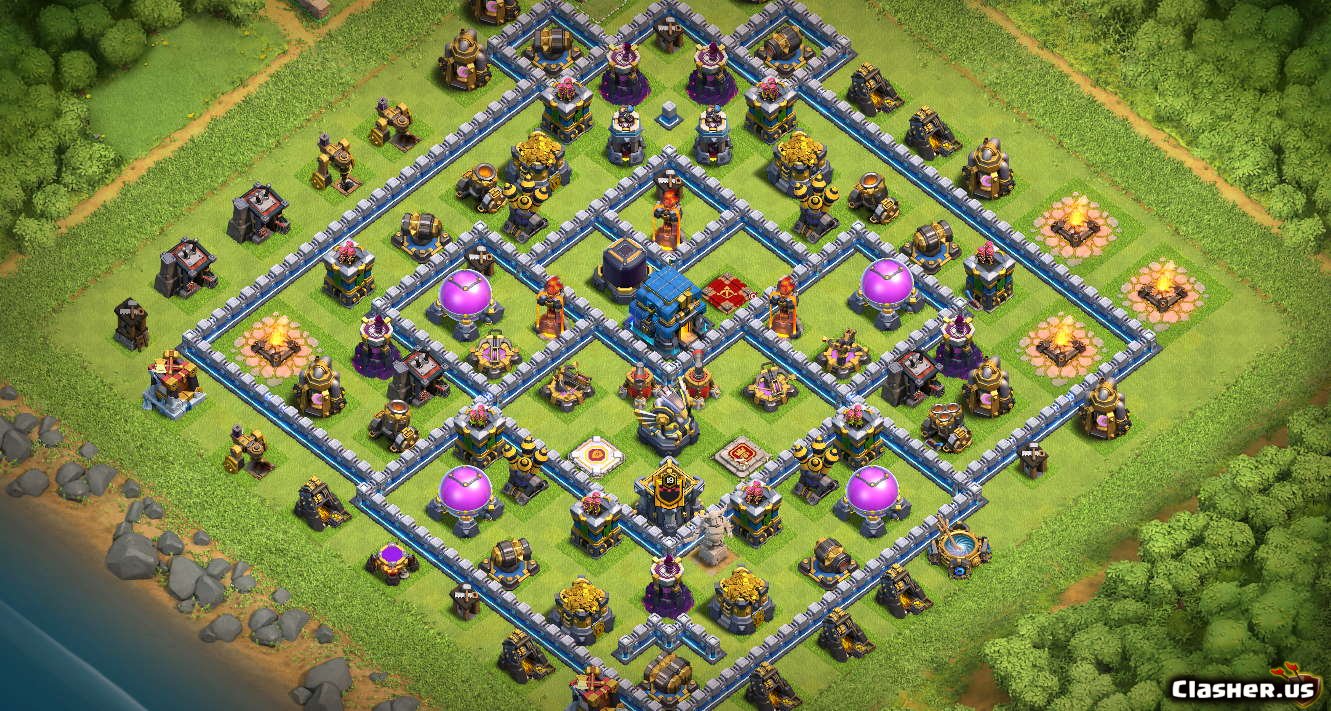 Clash Of Clan Th12 Farming Base