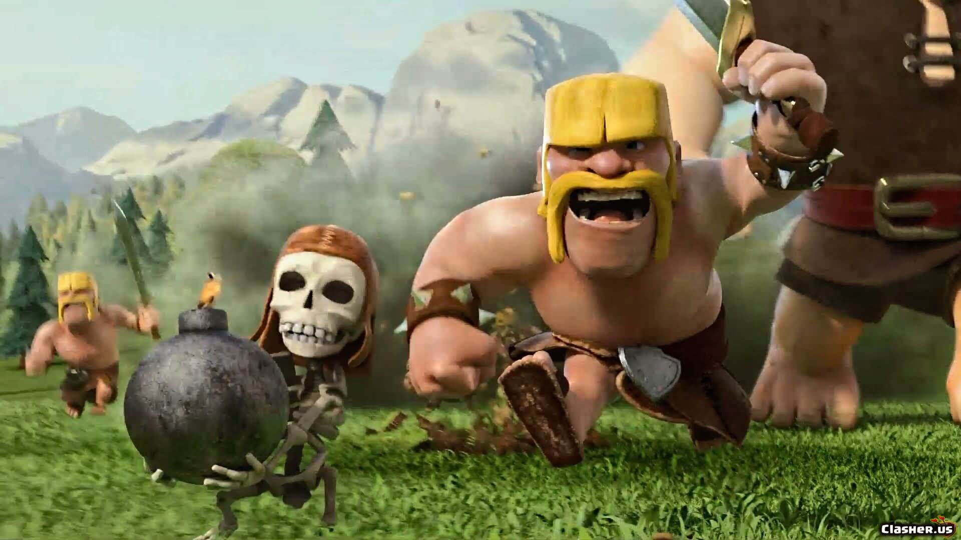giant, barbarian, wall breaker Clash of Clans Wallpapers