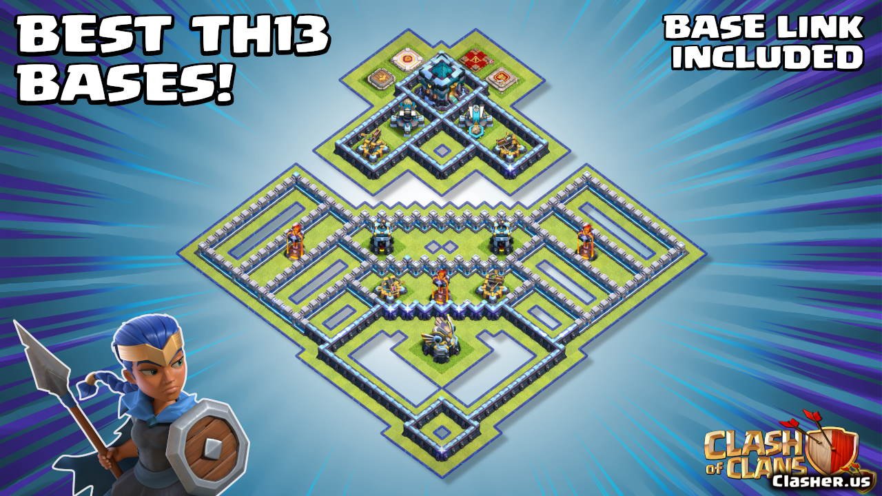 [Town Hall 13] TH13 War/Trophy/Hybrid base v736 [With Link] [32020