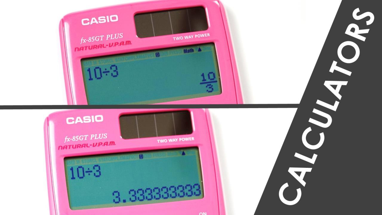 Calculator Decimals and Fractions Calculato... ClickView