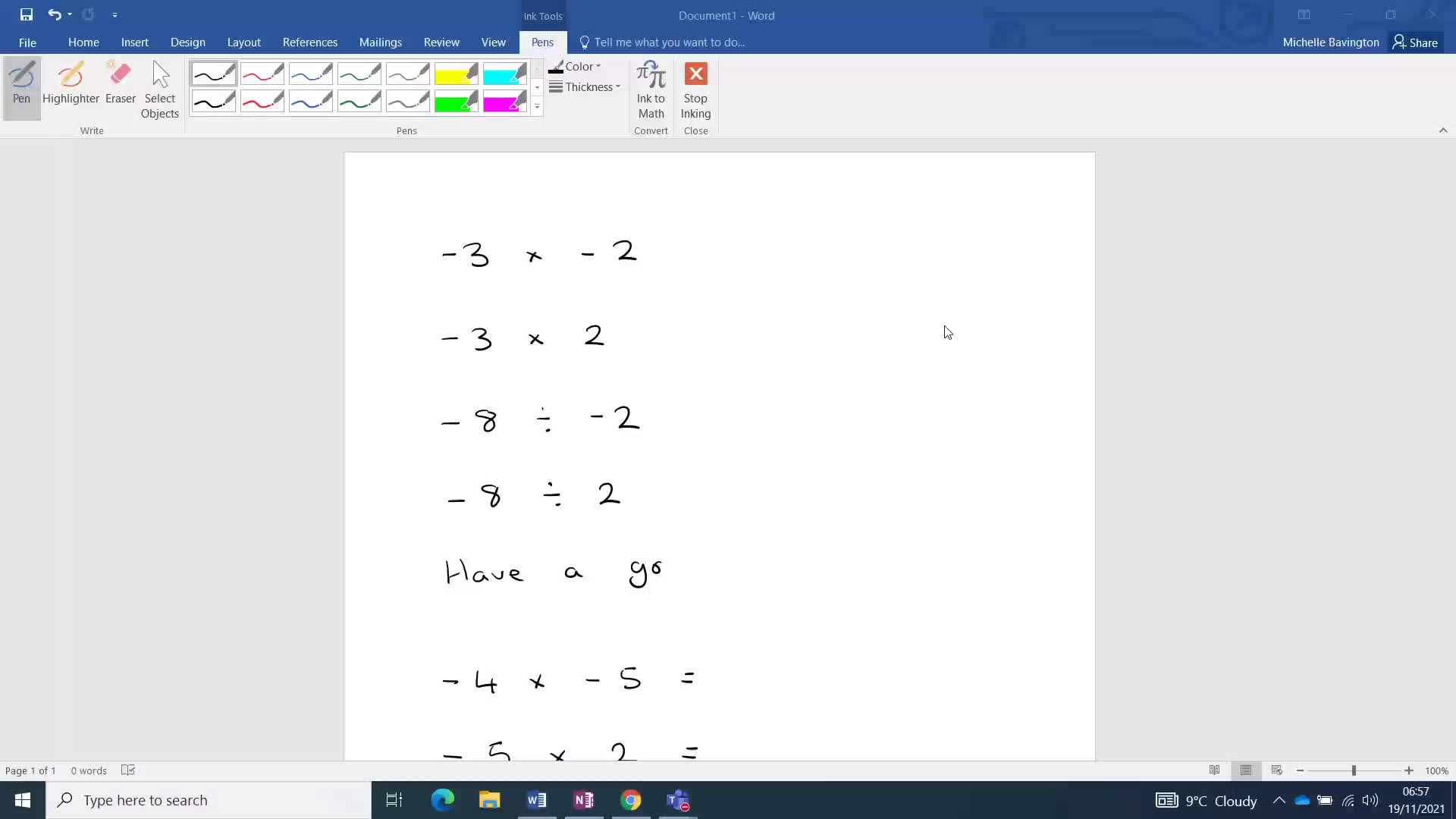 Multiplying and dividing negative and positive numbers - ClickView