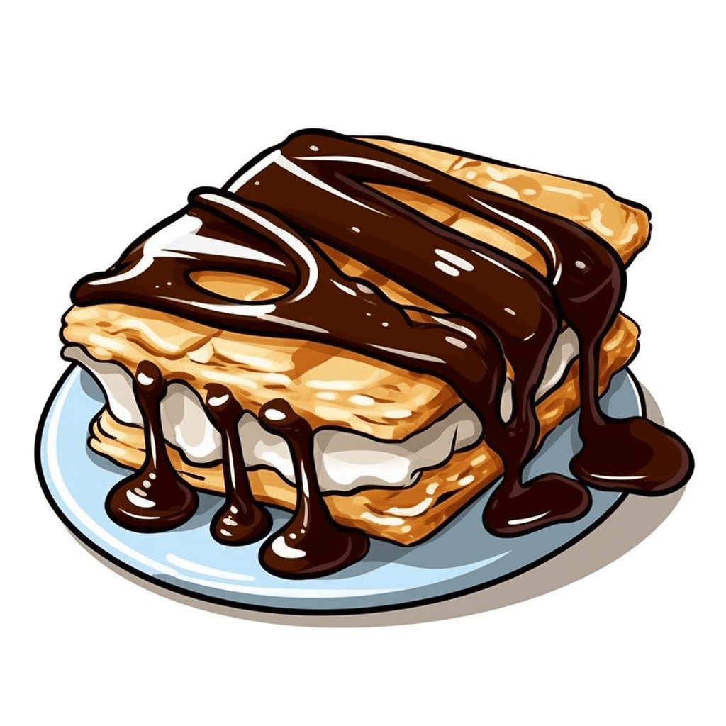 clipart smore's with chocolate drizzle Clip Art Library