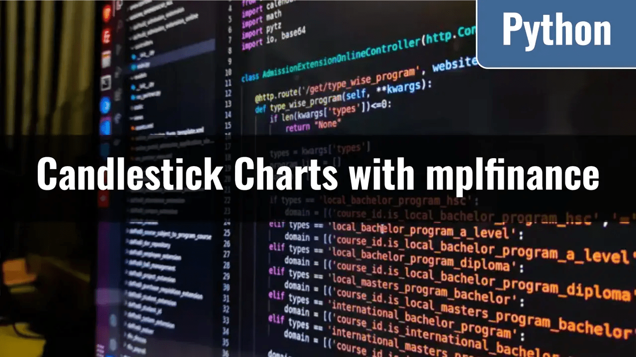 [Python] Drawing Candlestick Charts with mplfinance CloneCoding