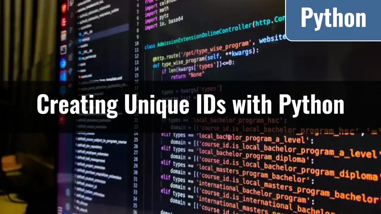 [Python] Utilizing the uuid Module to Create Unique IDs CloneCoding