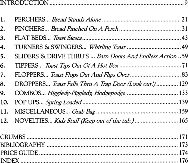 Toasters 1909 1960 by E. Townsend Artman Collector Bookstore
