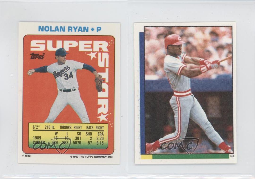 1990 Topps Stickers 58 Nolan Ryan Baseball Card eBay
